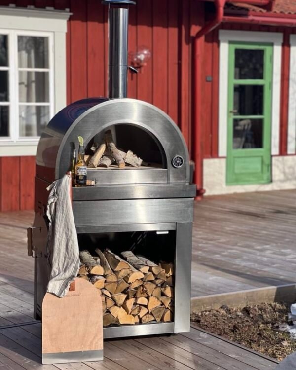 Crna inox modulna peć za pizzu na drva 15737