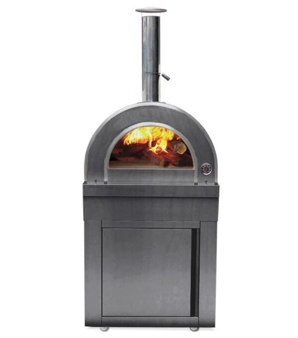 Crna inox modulna peć za pizzu na drva 15737